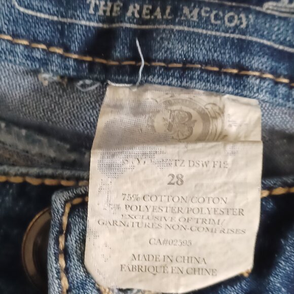 Bootlegger Jean's size 28 blue denim - Picture 3 of 6